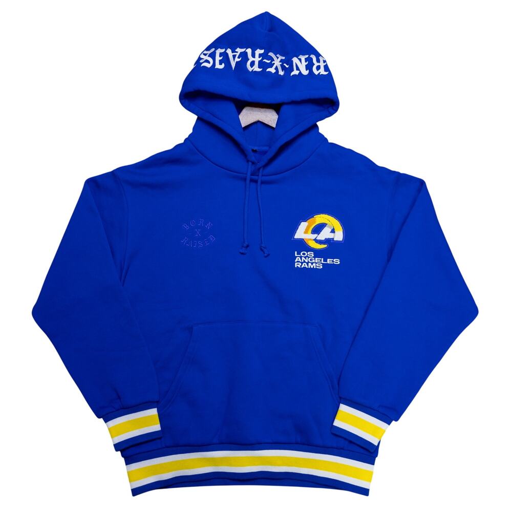 Born X Raised Unreleased LA Rams Sample Hoodie Size L
